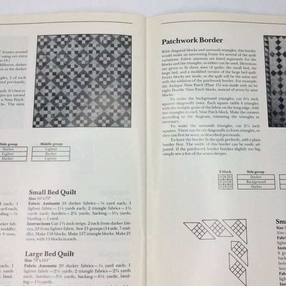 Vintage 1991 Nine Patch Wonders Quilt Book Blanche Young Helen Young Frost - Picture 9 of 10